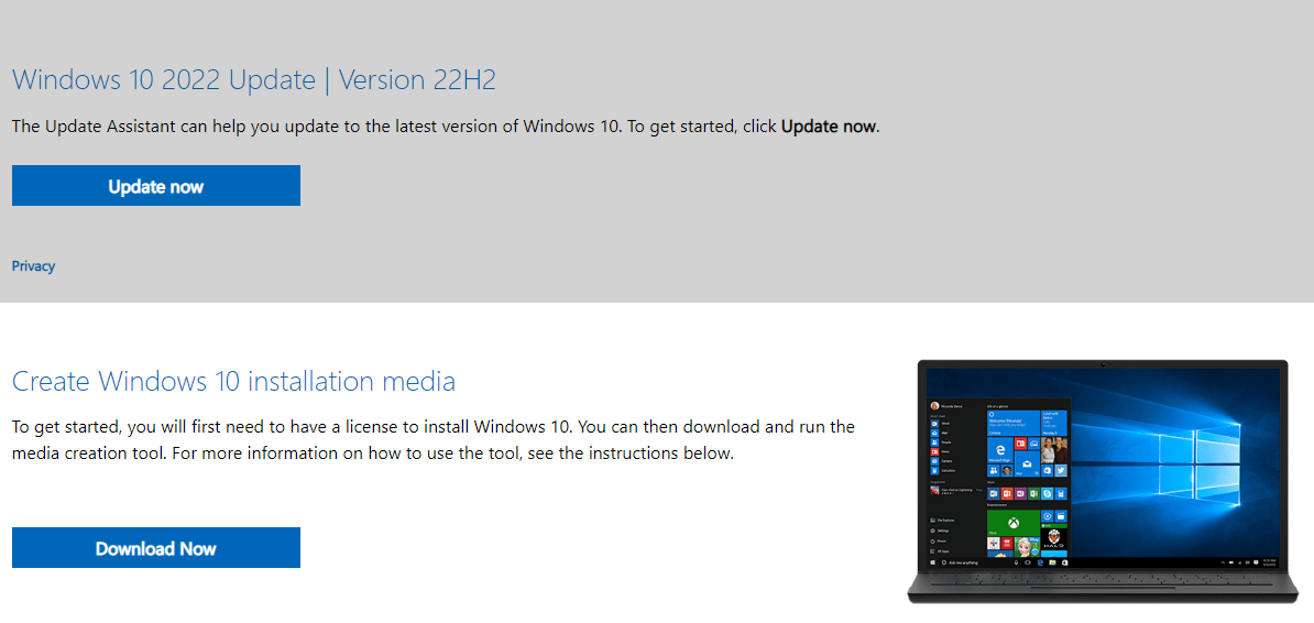 تحميل تحديث ويندوز 10 23H2 بدون فورمات 2024 مجانا خطوات تحديث ويندوز 10 Windows 22H2 عن طريق أداة تحديث ويندوز 10
