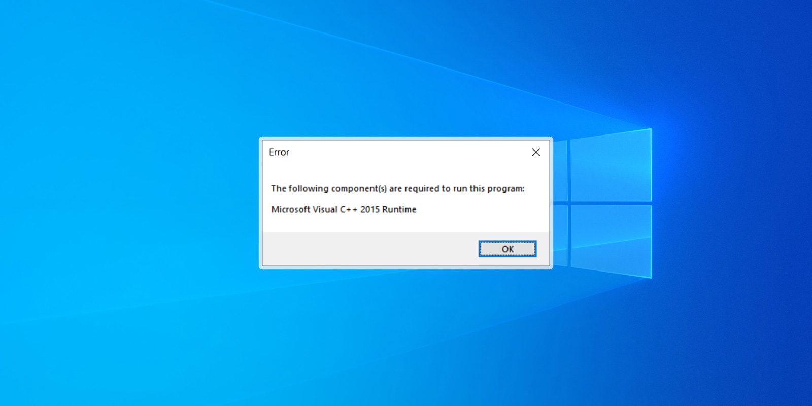 Как установить среду выполнения Microsoft Visual C++ 2015 Runtime